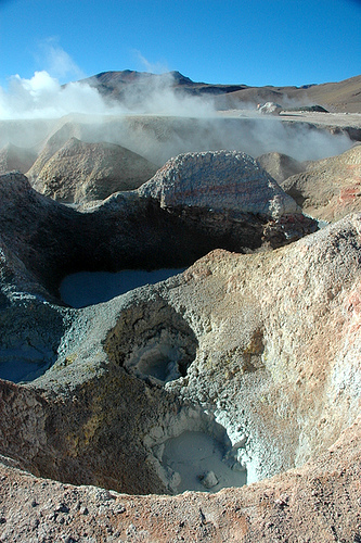 Вулканические массы в высокогорье Боливии