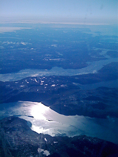 Фото Гренландии с высоты птичьего полета