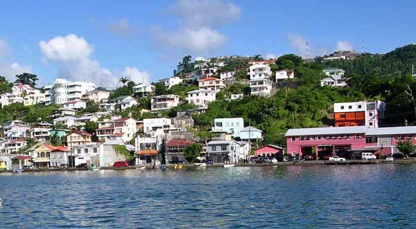 Типичный городок в Гренаде