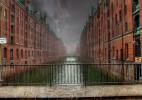 Гамбург. Дождь в Speicherstadt Гамбург. Дождь в Speicherstadt