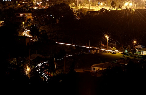 Вечерняя столица Мартиники - г. Фор-де-Франс