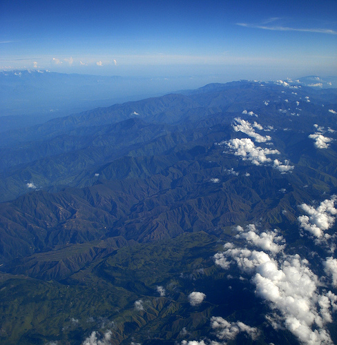 Горные местности Панамы, вид сверху