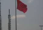 Флаг на горе Баюк Чамлыджа на смотровой площадке