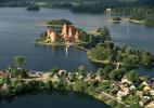 Город Тракай в Литве. Замок