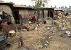 Бедные районы города Аддис-Абеба в Эфиопии