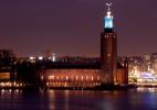Стокгольмская ратуша ночью