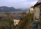 Замок Гохостервитц в Австрии. Вид с башни