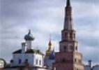 Башня Сююмбике и Петропавловский собор символ единения христиан и мусульман