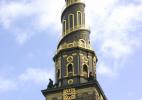 Церковь Христа Спасителя в городе Копенгаген в Дании. Башня
