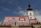 Церковь Святого Марка в городе Загреб в Хорватии. Крыша
