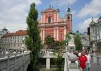 Тромостовье в городе Любляна в Словении